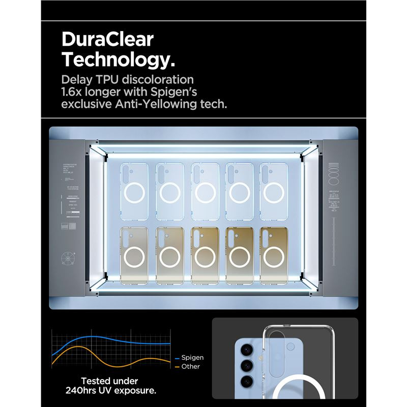 Spigen Ultra Hybrid MagSafe, clear white - Samsung Galaxy S25+ (ACS08981)