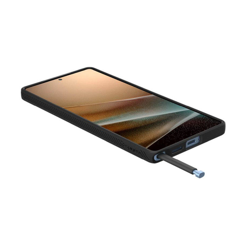 Spigen Liquid Air, matte black - Samsung Galaxy S25 Ultra (ACS08953)