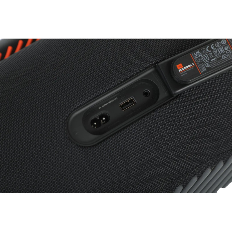 JBL Boombox 3 Prijenosni bežični BT zvučnik, 1×80W/2×40W/2×10W RMS (AC mode), BT/USB, 24h, IP67, crni