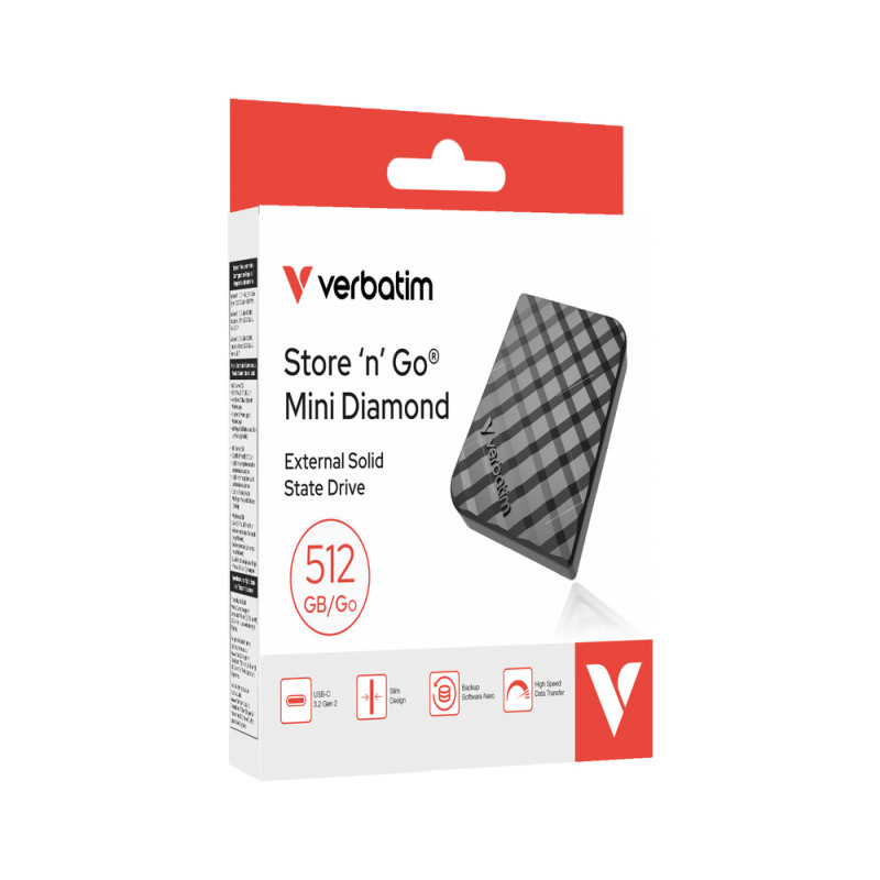 176916-57_69671_07.jpg Verbatim Store'n'Go Mini Diamond 1TB SSD vanjski disk USB-C, 1000/1000 MB/s