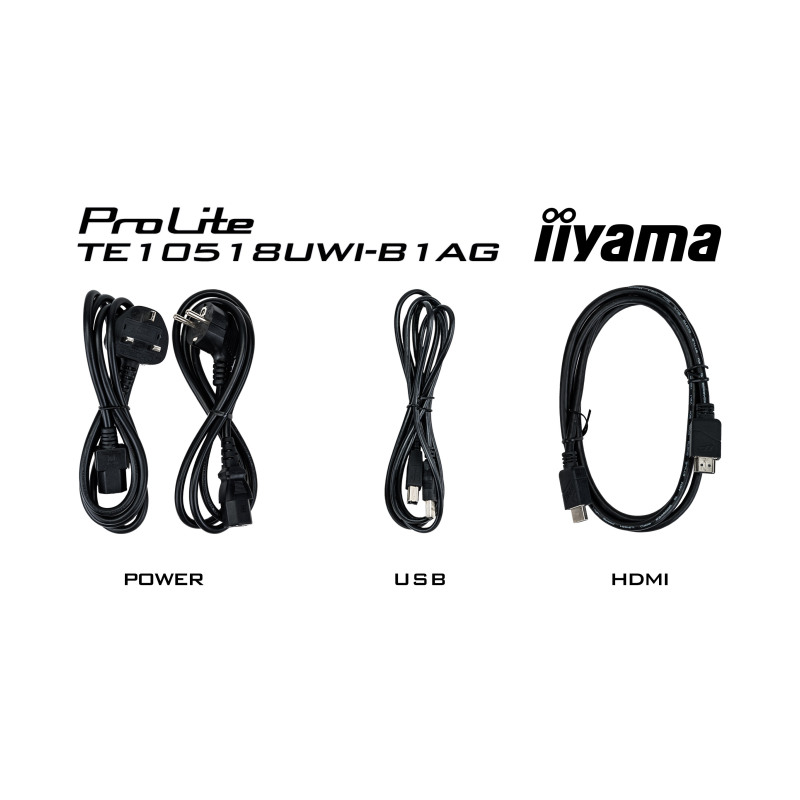 IIYAMA 105" TE10518UWI-B1AG UW5K 5120x2160, iiWare11 , Android 13, 40-Points PureTouch IR+ with zero bonding, VA panel, Multi-Screen Display supported, Metal Housing, Fan-less, Speakers 2x 16W +