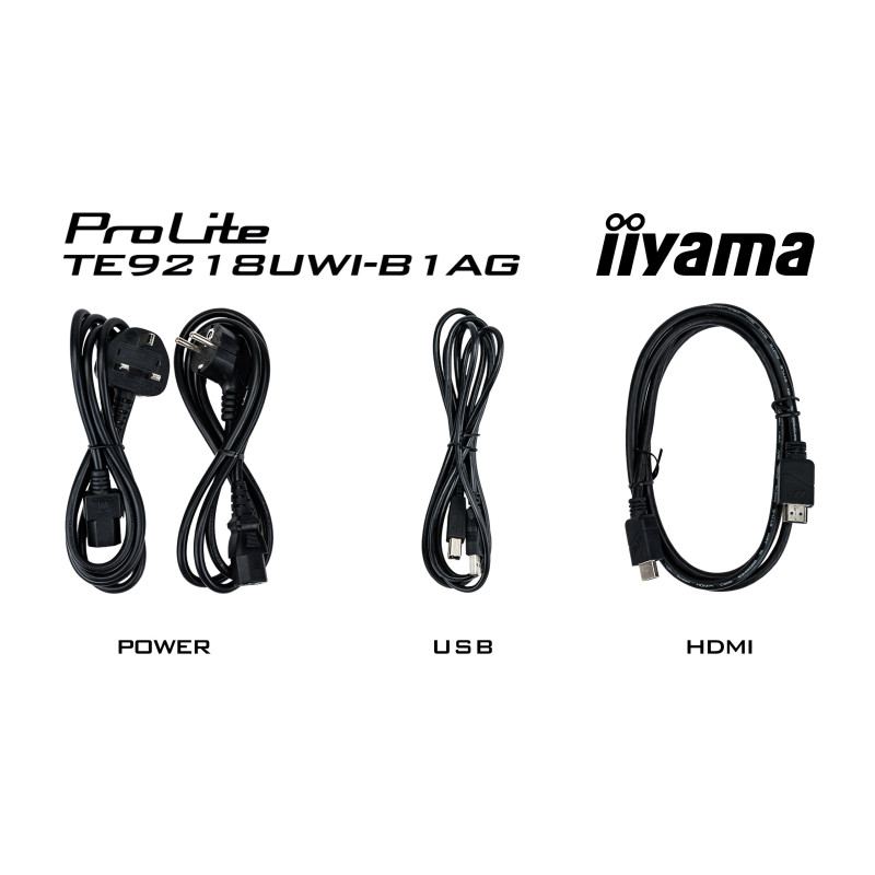 IIYAMA 92" TE9218UWI-B1AG UW5K 5120x2160, iiWare11 , Android 13, 50-Points PureTouch IR+ with zero bonding, VA panel, Multi-Screen Display supported, Metal Housing, Fan-less, Speakers 2x 16W + 16W sub