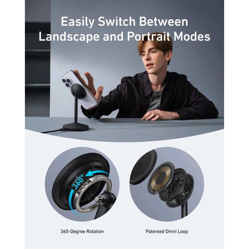 177460-57_69770_04.jpg Anker MagGo stalak za bežično punjenje, 15W, crni (A25X1H11)