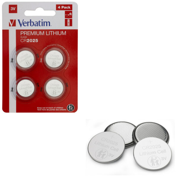 Verbatim CR2025 Lithium baterija, 3V (4 kom./pakiranje)